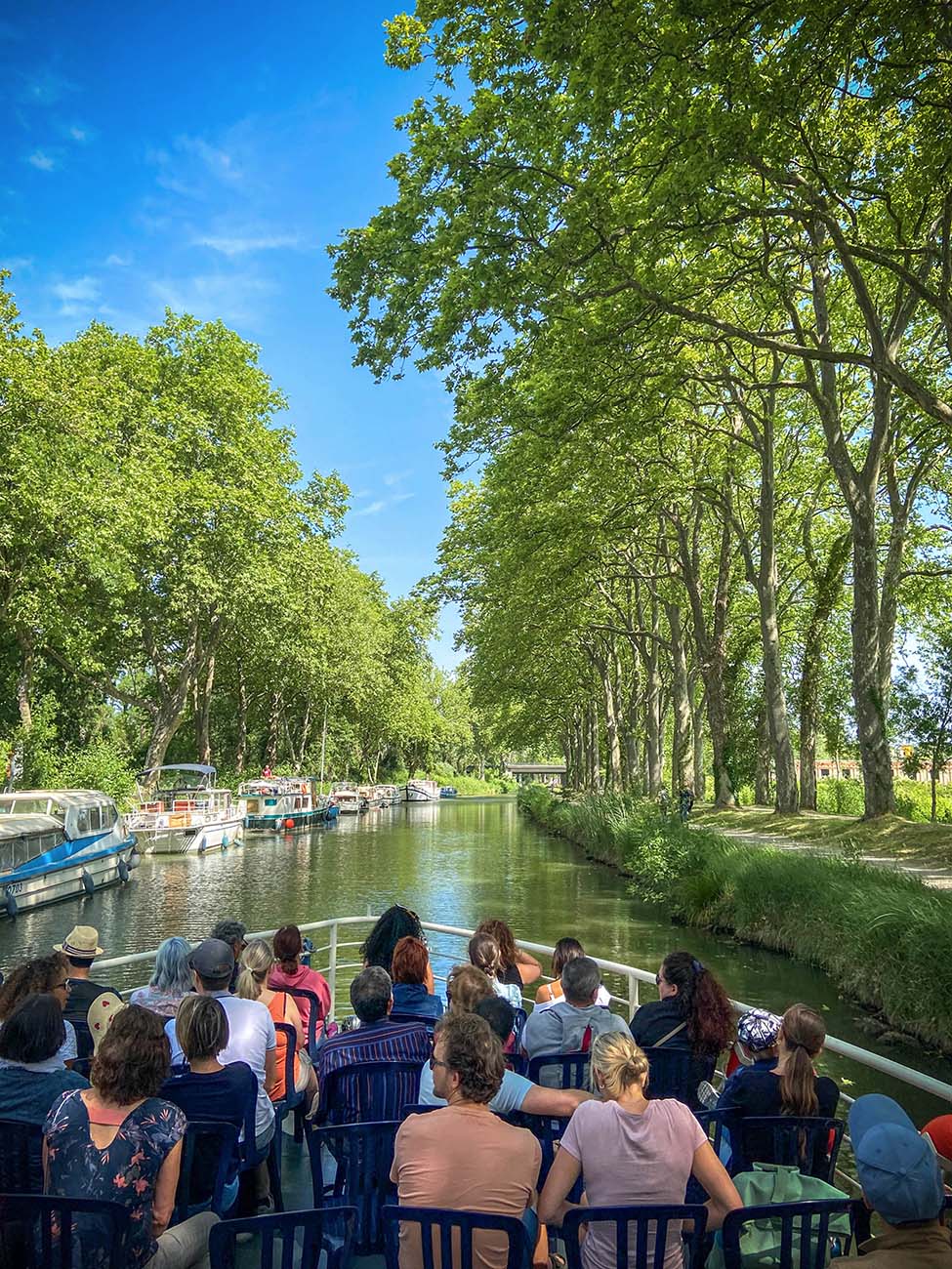 Balade en bateau sur le canal du Midi