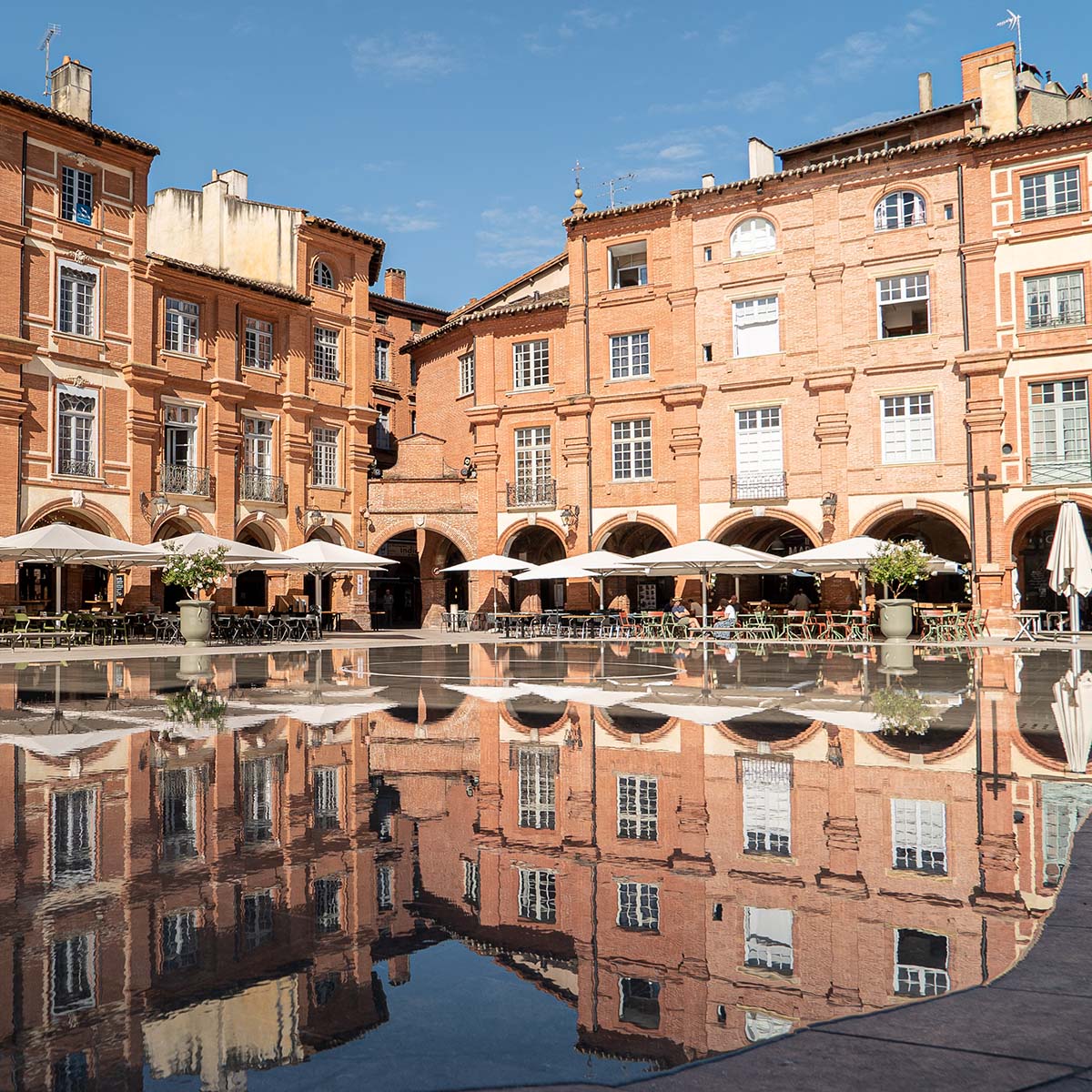 Le miroir d'eau à Montauban