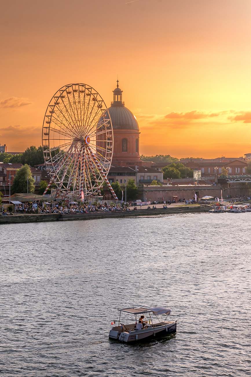Visiter Toulouse, les bords de Garonne