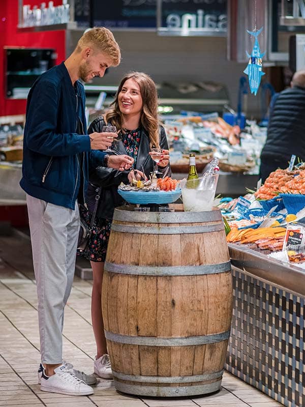 Dégustation au marché Victor-Hugo