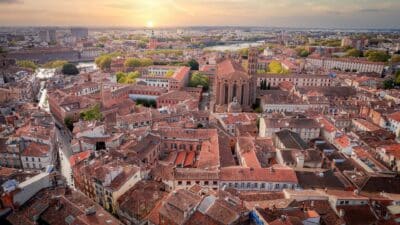 Visiter Toulouse, vue aérienne