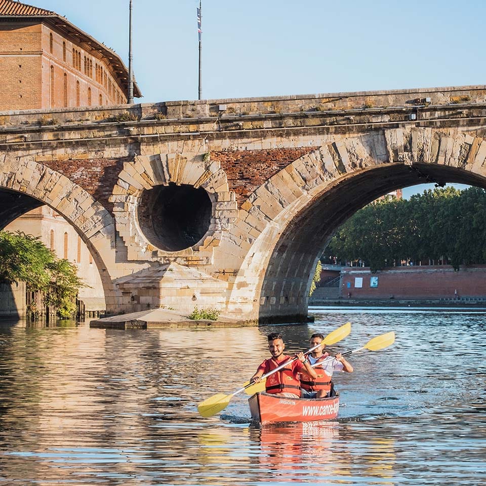 Canoë sur la Garonne à Toulouse