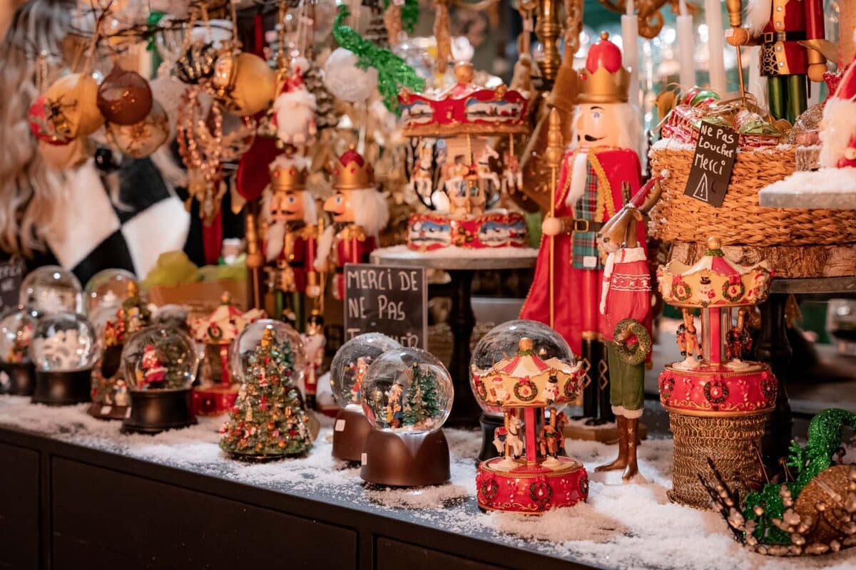 Vitrine shopping de Noël