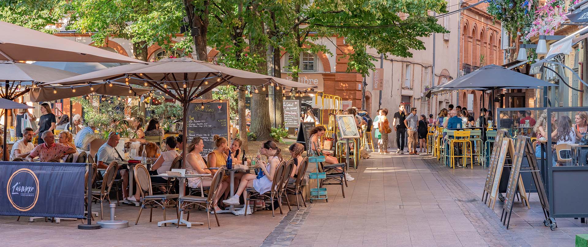 Terrasses place Saint-Georges à Toulouse