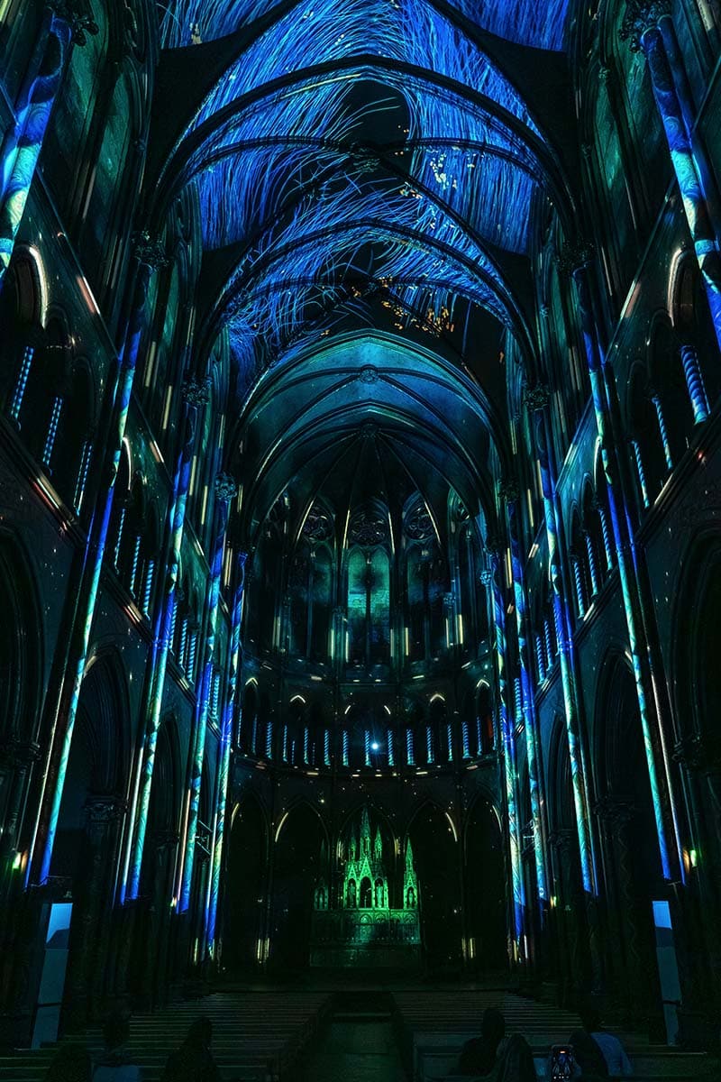 Spectacle Génésis à l'église du Gesù